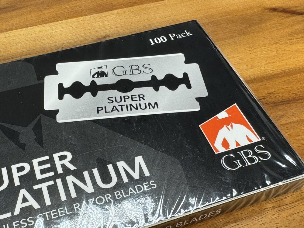100 Platinum Ultra Sharp Double Edge Cut Barber Razor Blades