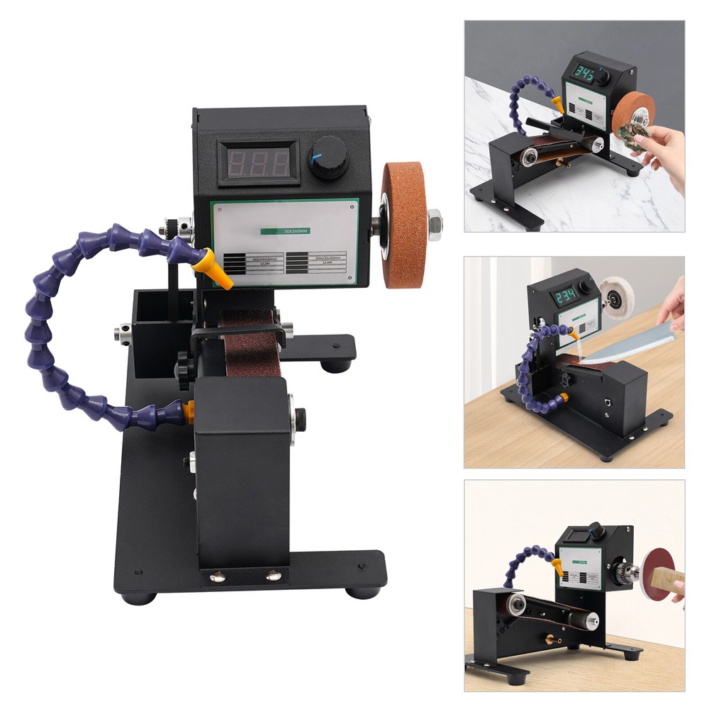 Desktop Mini Belt Sander Grinder Blade Sharpener Tool Table DIY Polishing Sander