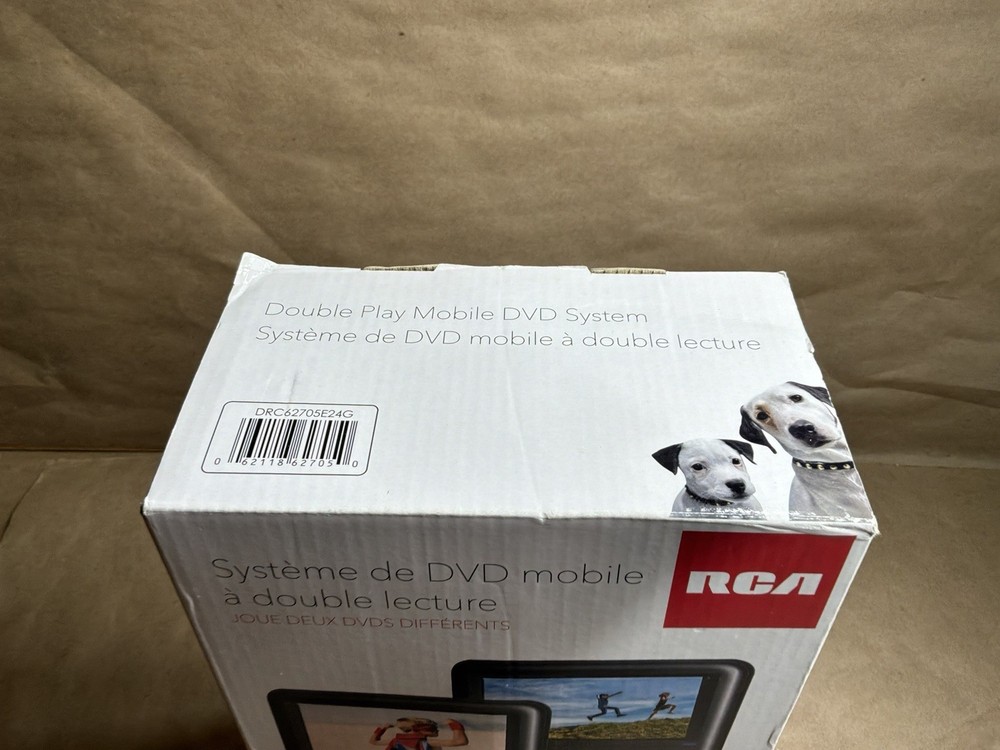RCA Dual 7" Mobile DVD System With Bonus Controller | New