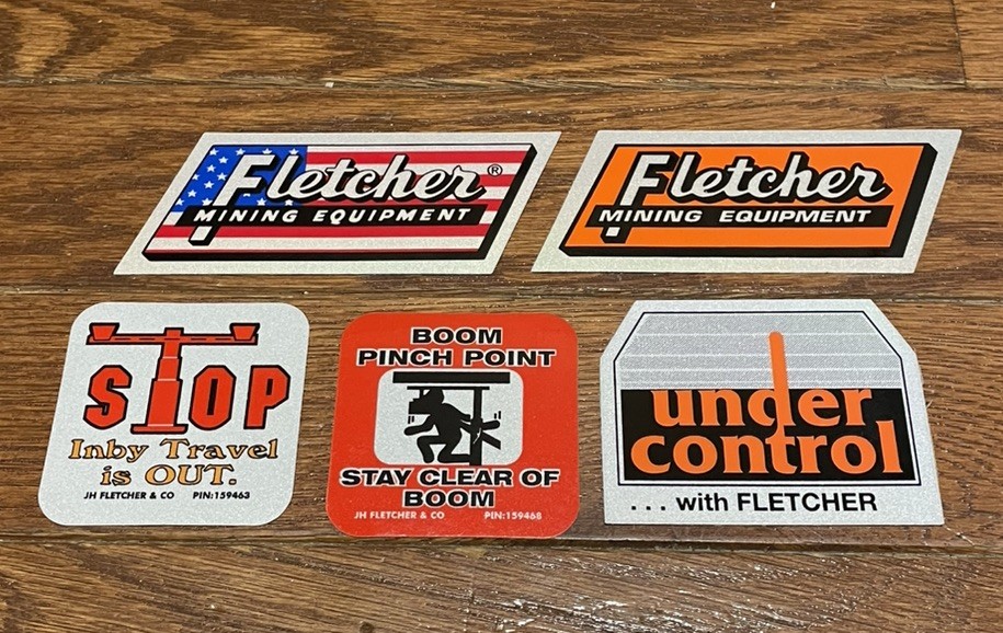 Fletcher Mining Stickers Set