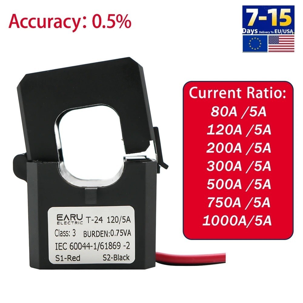 Current Split Core Clamp High Frequency  Transformer Type CT 80A /5A 1000A/ 5A