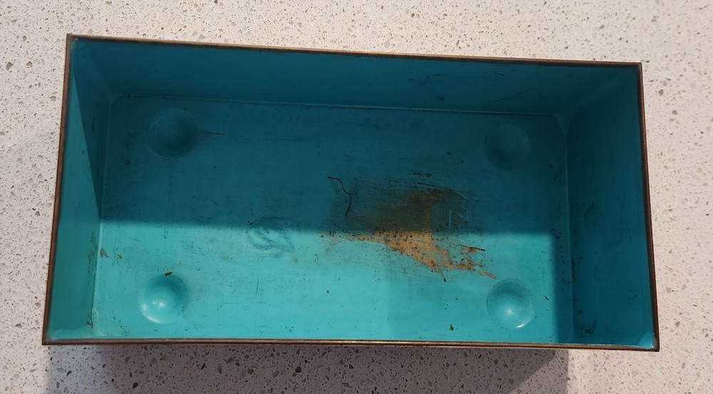 Vintage Solid Brass Planter Box By Planter Inc.