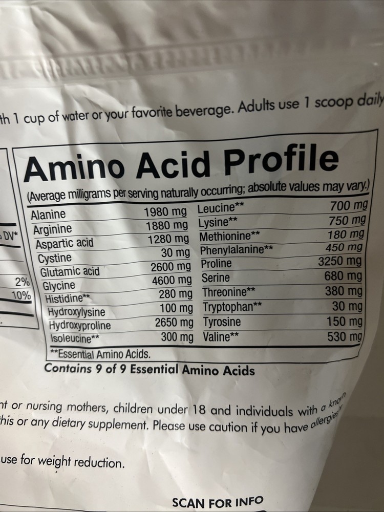 Codeage Centurion Beef Isolate Protein Unflavored Collagen Rich 1.65lb Exp 09/26