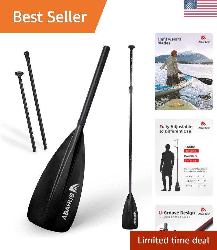 Beginner-Friendly Lightweight SUP Paddle - Adjustable & Durable for Easy Travel