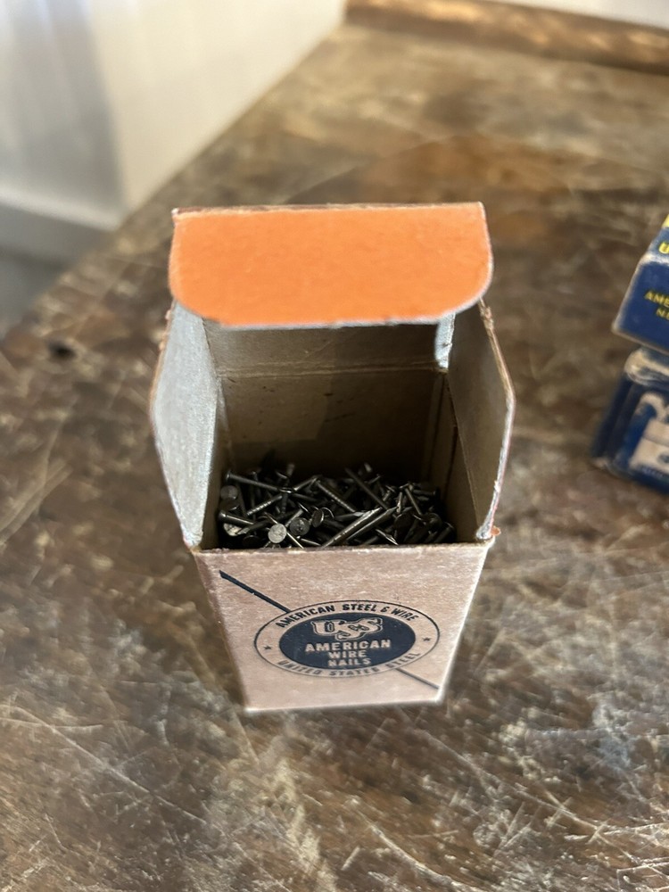 Vintage Hardware Boxes-Full-Nails, Staples Etc.