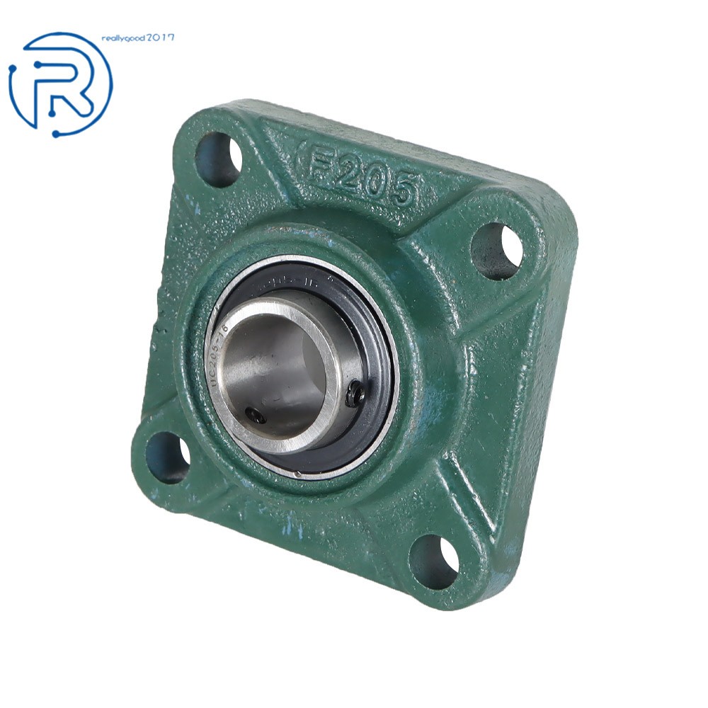 4Pack UCF205-16 1" Bore 4 Bolt Solid Base Pillow Block Flange Mounted Bearing