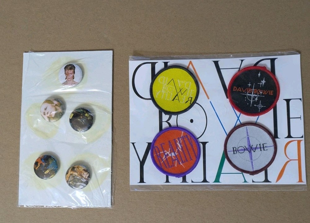 David Bowie Button Pins And Patches New
