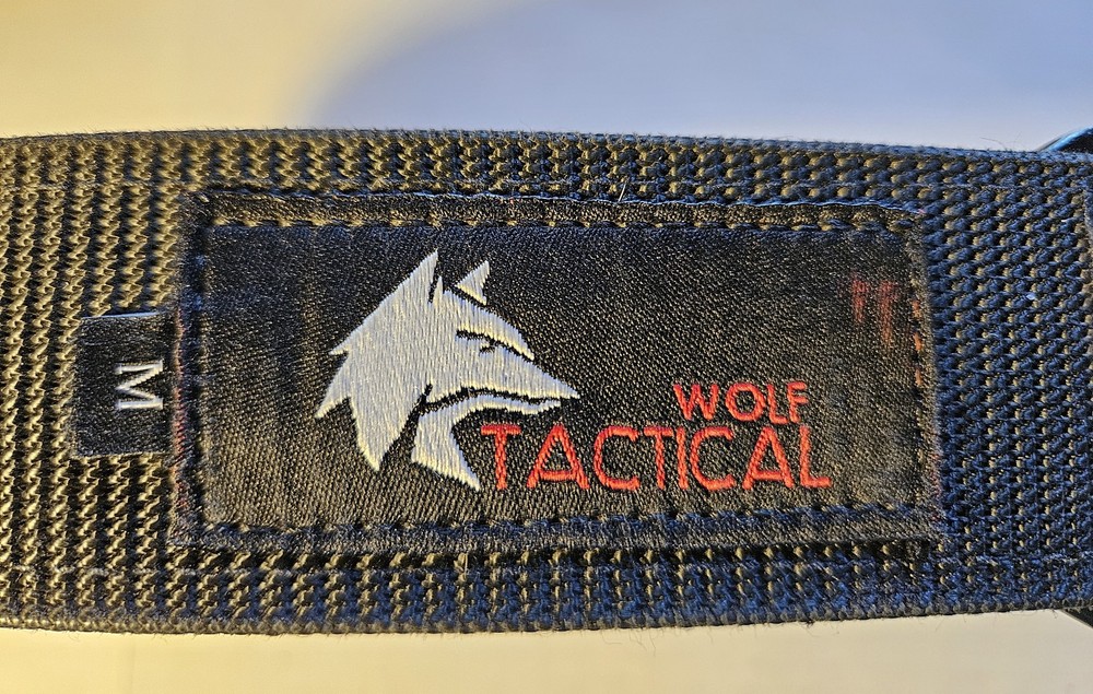 Wolf Tactical Belt 1 3/4" width Size Medium Black
