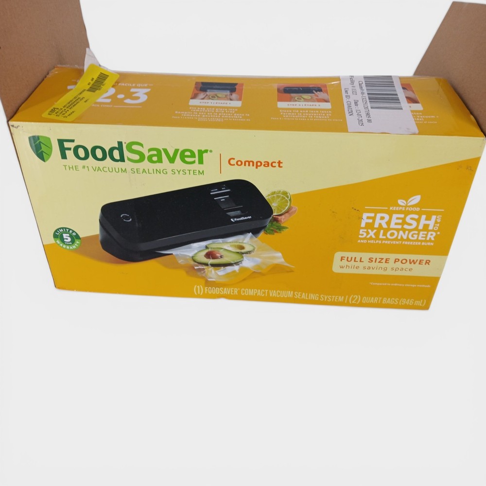 Foodsaver Space Saving Compact Machine Vacuum Sealer (Untested)