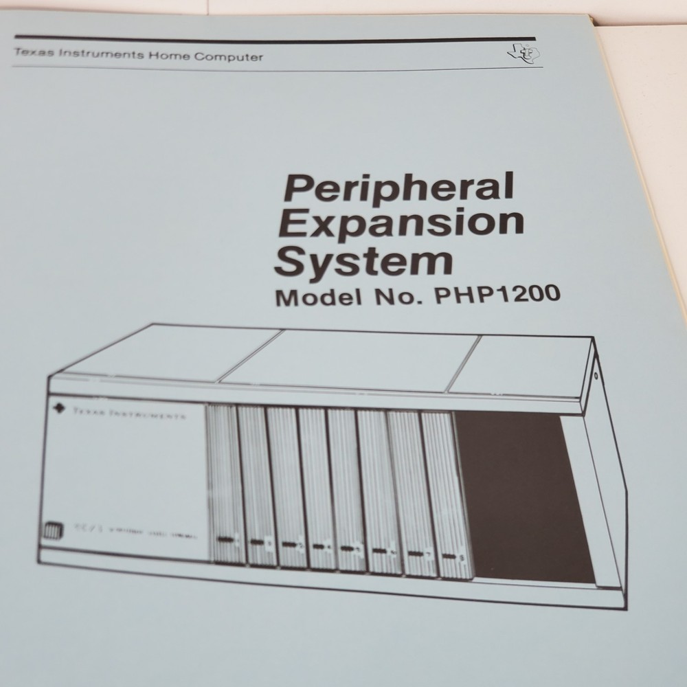 Texas Instruments PHP1200 Peripheral Expansion System Manual TI Home Computer