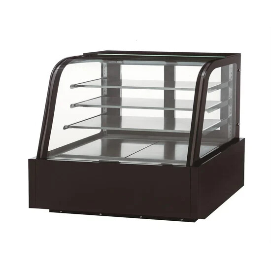 Cake & Pastry Showcase – 72'' Curved Glass Refrigerated Bakery Display Case