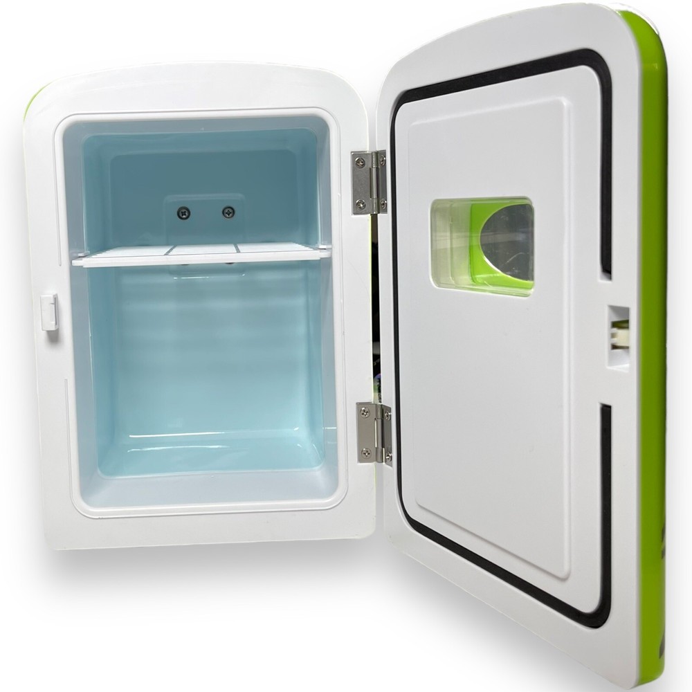Mountain Dew MIS134MD-B Mini Portable Compact Personal Fridge Cooler 6 Can Cap
