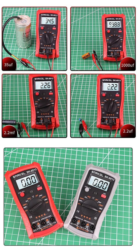 Digital Professional Capacitance Meter 20000uf Tester 1999 Counts Multimeter Lot