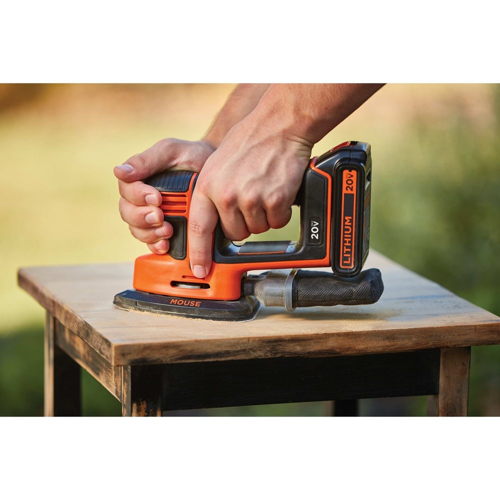 BLACK+DECKER 20V Cordless Mouse Sander - BDCMS20C