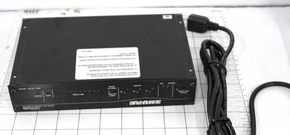 Shure DFR11EQ5, Digital EQ Feedback Reducer Limiter