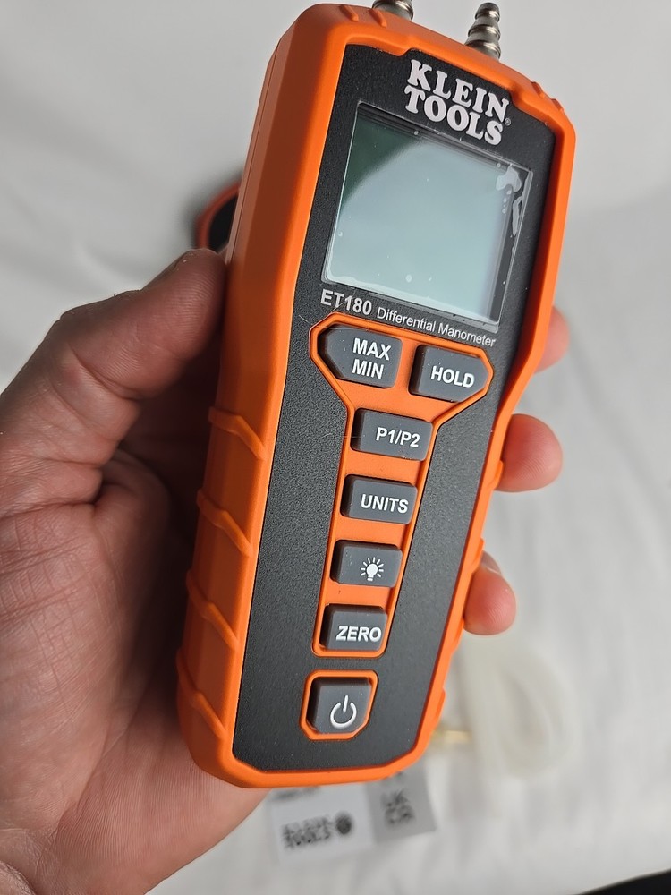 Klein Tools ET180 Digital Differential Manometer (Never Used)