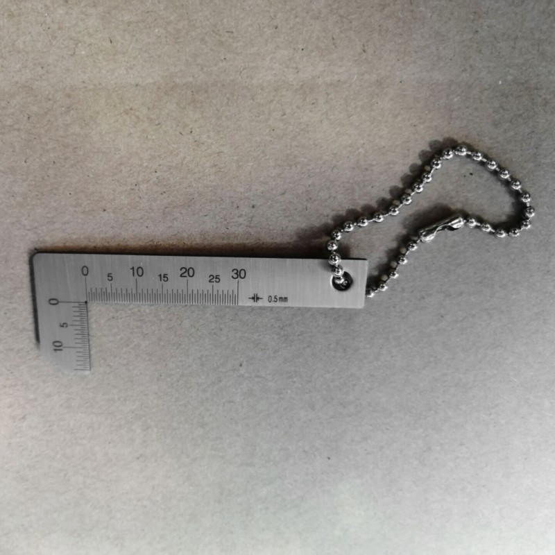 0-30mm Stainless Chamfer Gauge for Glass Processing Mechanical Manufacturing