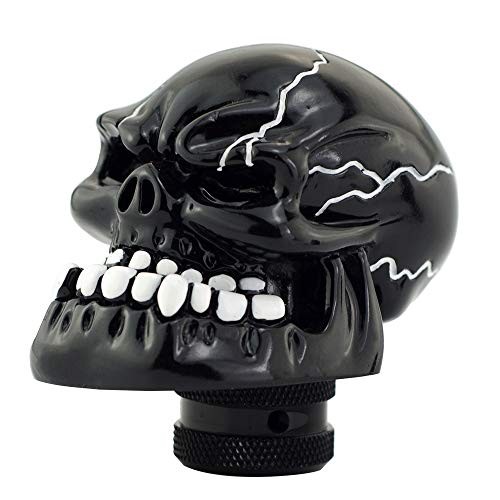 Skull Manual Automatic Gear Shift Knobs Black