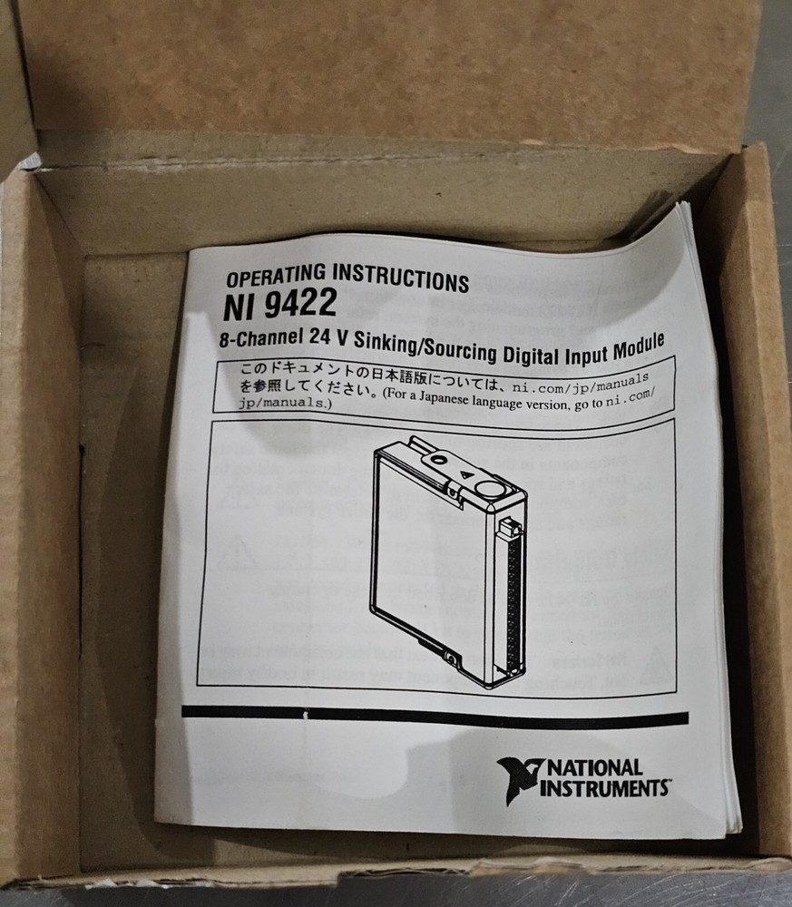 National Instruments 9422 8-Channel 24 V Sinking/Sourcing Digital Input Module