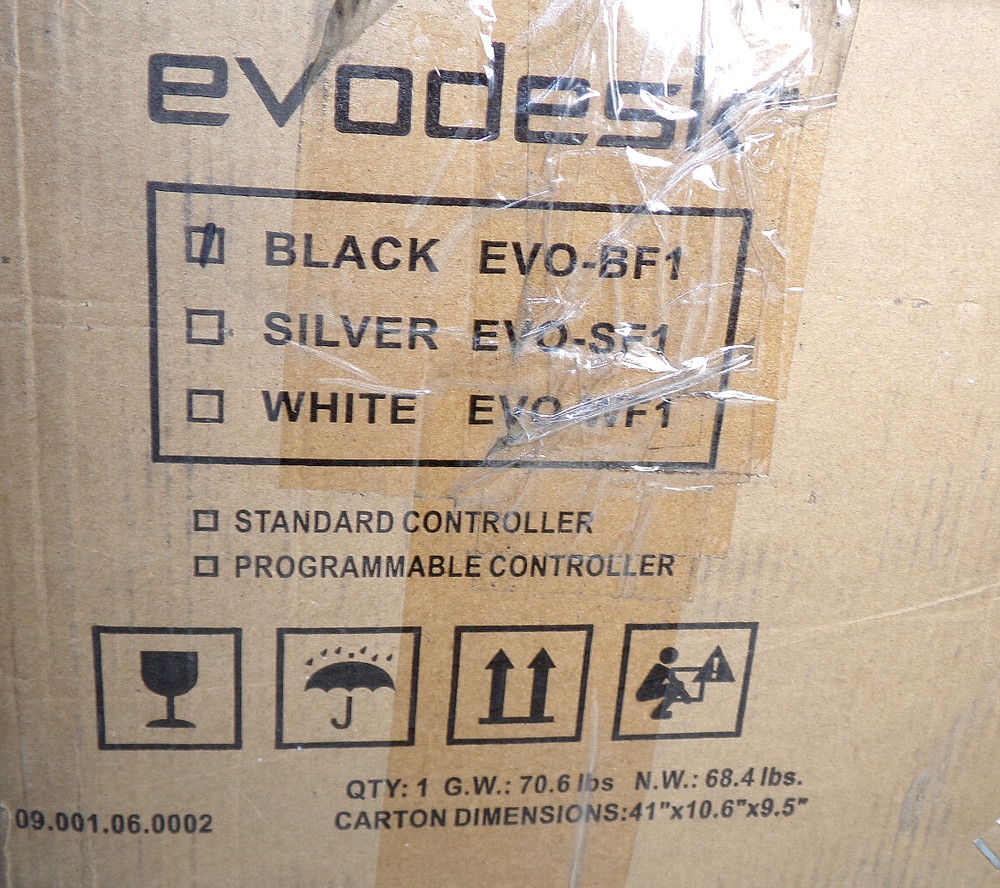 Evodesk™ Power Adjustable Desk Frame EVO-BF1, Black (No Table Top)
