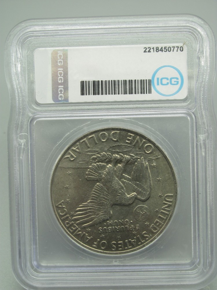 1972 Type 1 Reverse Eisenhower 'Ike' Dollar ICG MS 64