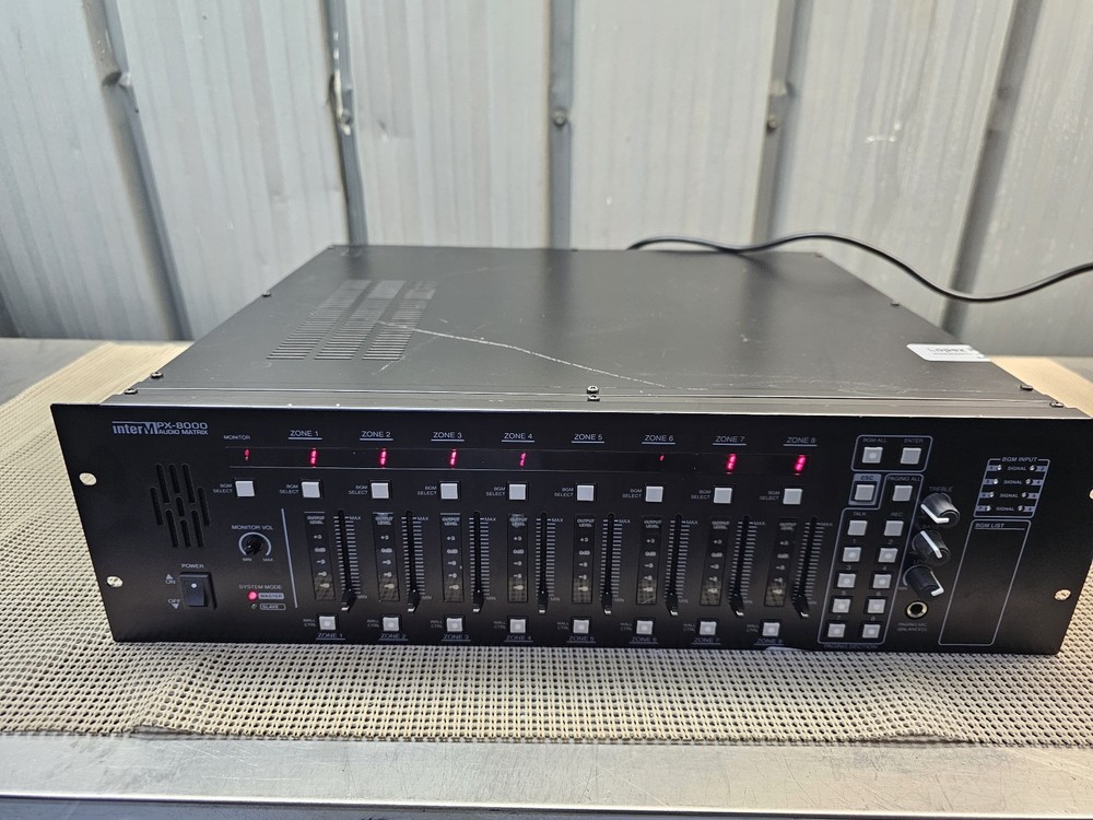 Inter-M PX-8000 8X8 Audio Matrix System/Controller Used