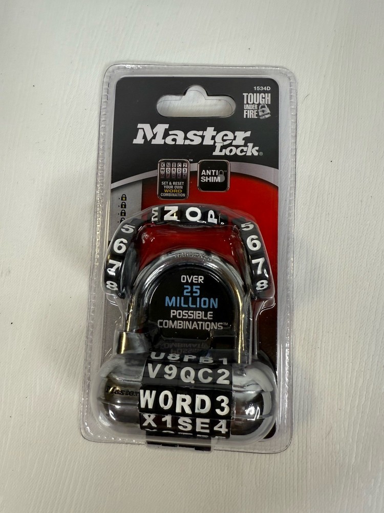 Master Lock Password Plus Letters And Numbers