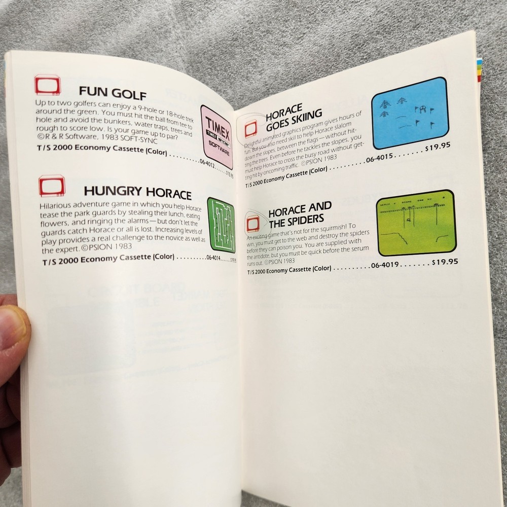 Timex Sinclair 1983 Computer Software Catalog. Winter Issue. Clean Condition