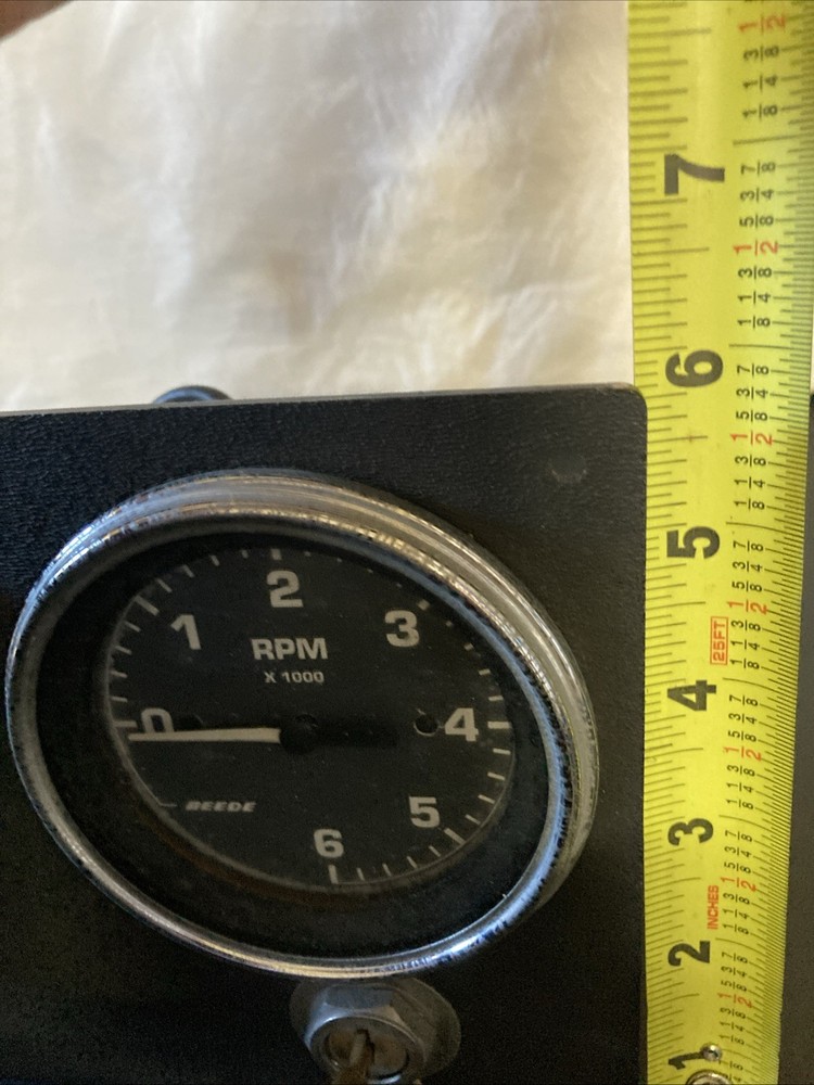 MARINE ENGINE INSTRUMENT PANEL BEEDE GAUGES