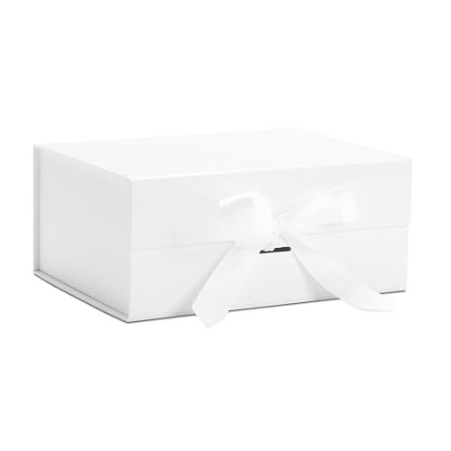 White Gift Box 1Pcs Small Gift Box Bulk Hard Gift Wrap Boxes with Lids for Pr...