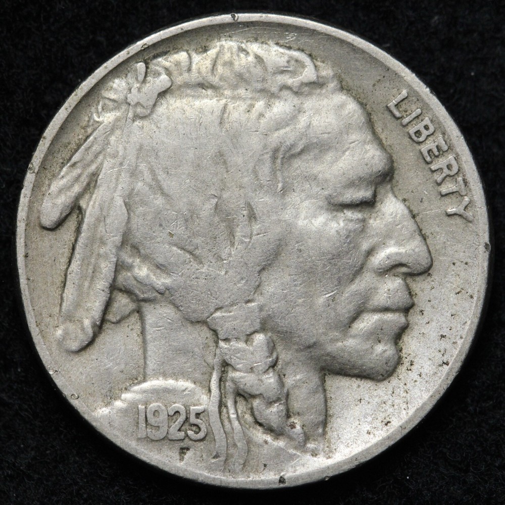 1925 Buffalo Nickel CHOICE XF E248 KCM