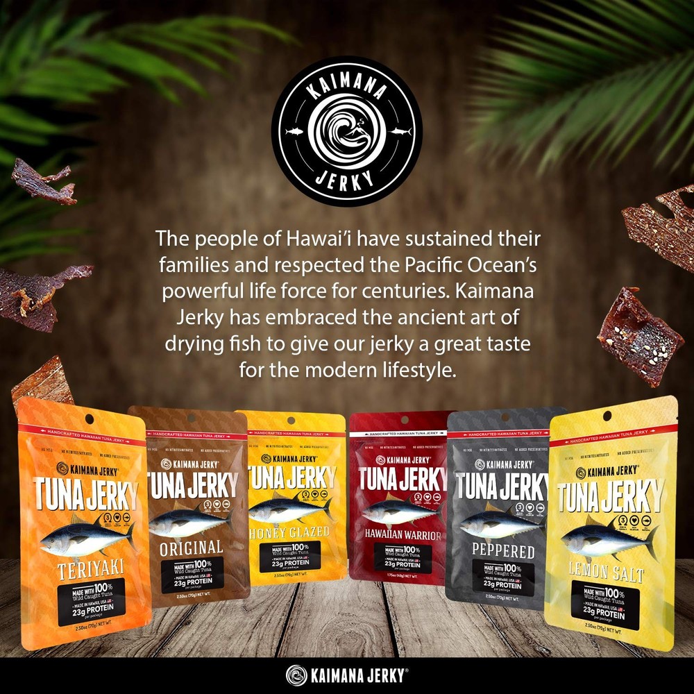 Ahi Tuna Jerky Sampler Bundle - All Natural, Wild Caught Snack Pack