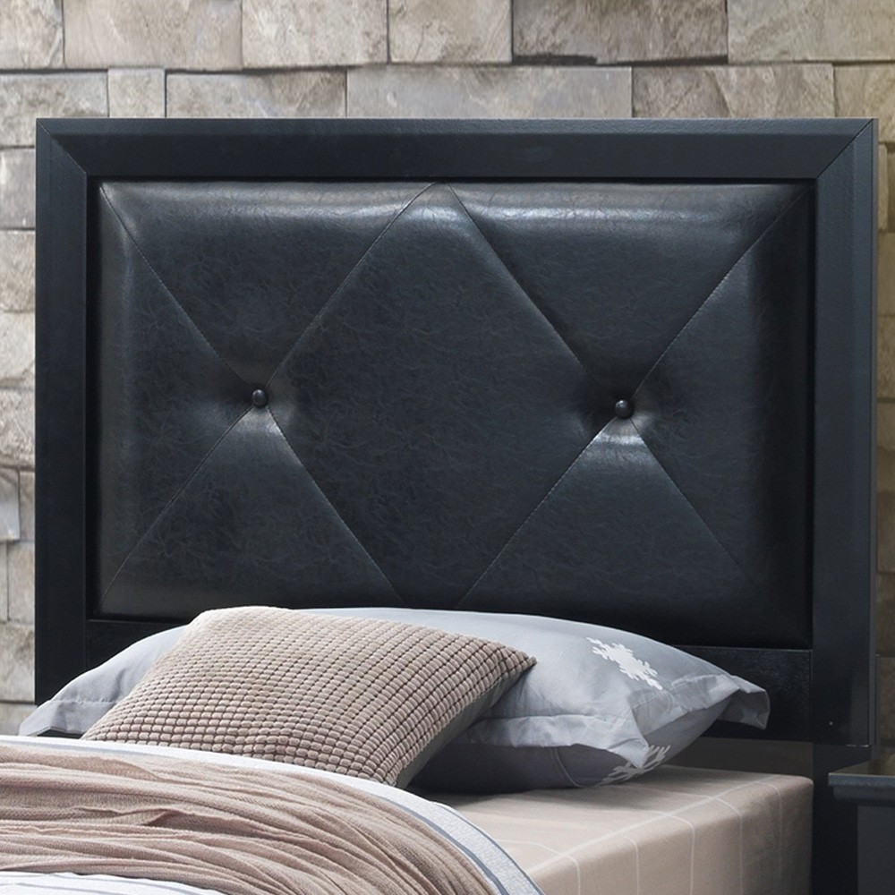Black Nightstand, 52x43x80 Inch Transitional Bedside Table with Assembly