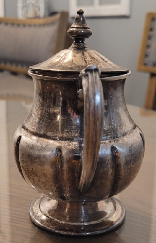 Vintage Silver Plated Sugar Bowl With Lid