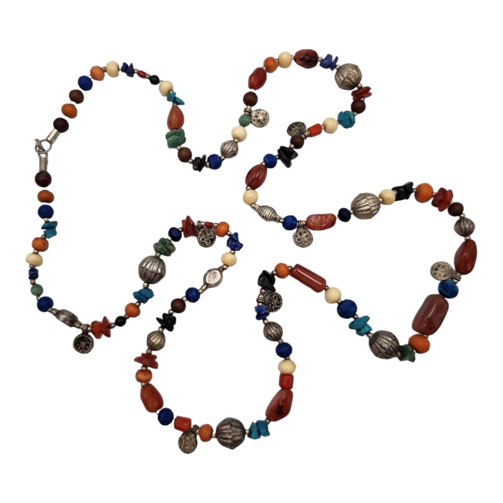 Colorful Super Fun Bead Necklace 47" Long