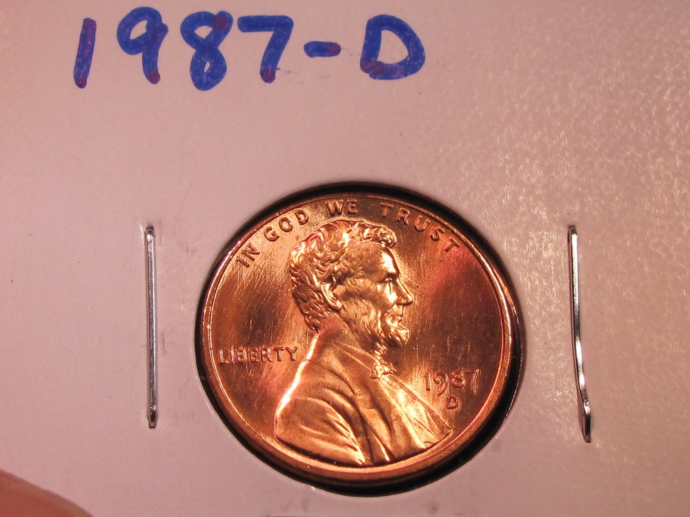 1987 D - Lincoln Memorial Cent