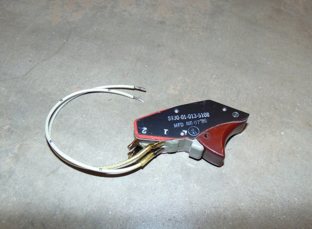 Military Aircraft B8-A Control Stick Grip Trigger Switch Assembly, B-8 MC2