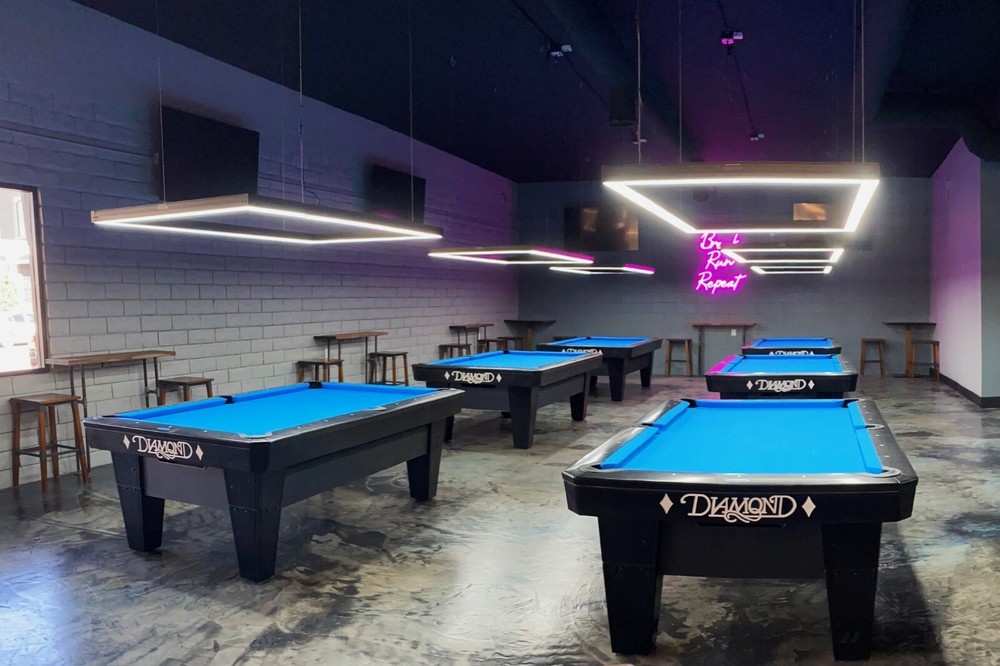 8FT Modern Pool Table Lighting - Perimeter LED Billiard Lights