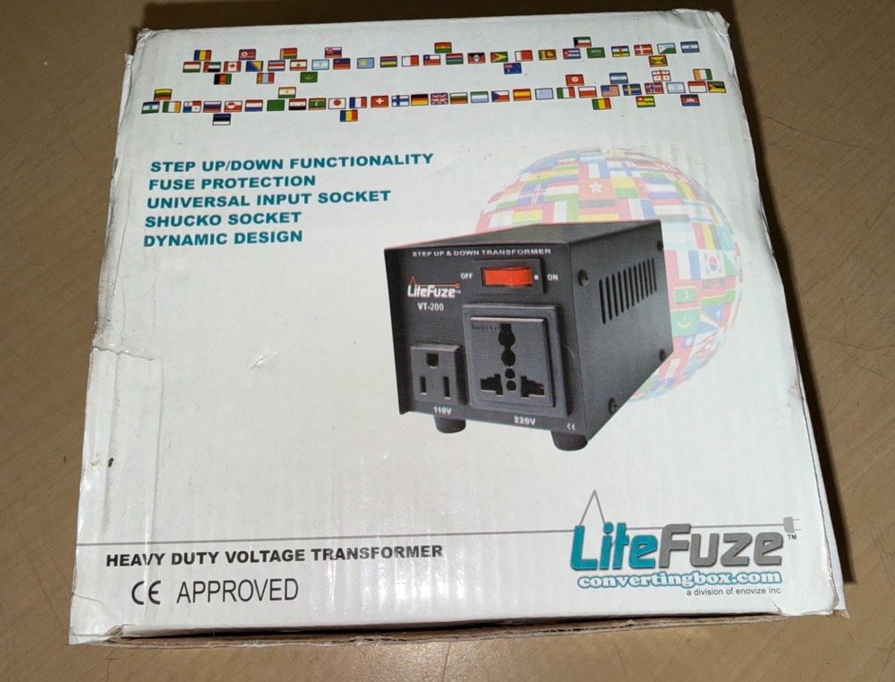 LifeFuze VT-200 200W Step Up/ Step Down Voltage Transformer