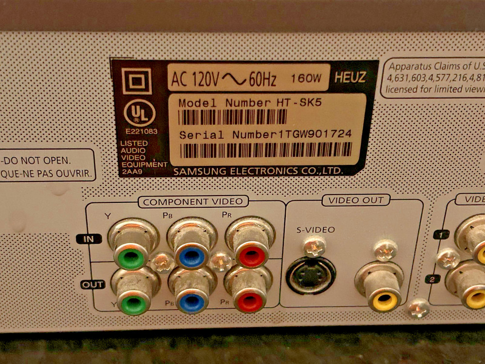 Samsung DVD Home Theater System HT-SK5 – Tested & Working