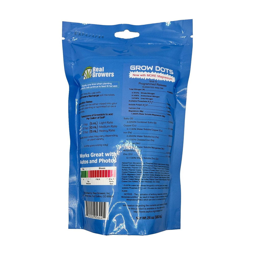 Grow Dots Classic 24Oz – One-Time Application Programmed Release Nutrient System