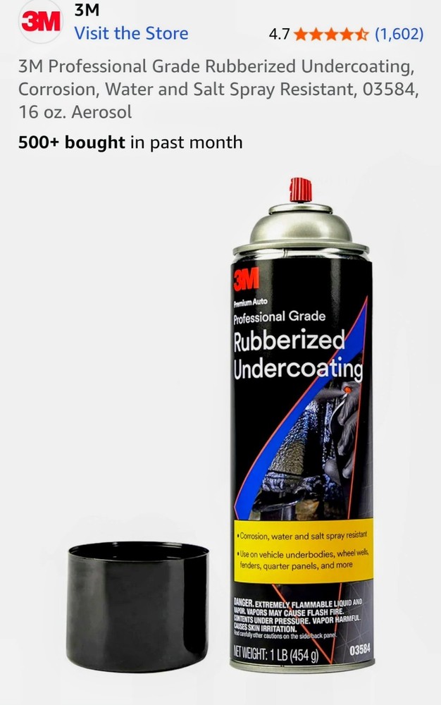 3m Premium Auto Professional Grade Rubbized Undercoating Spray