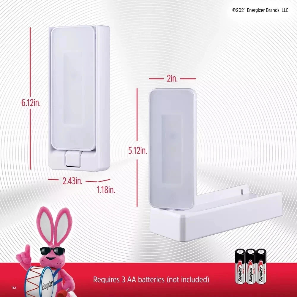 Energizer Swivel Touch Activated Task LED Light White NEW