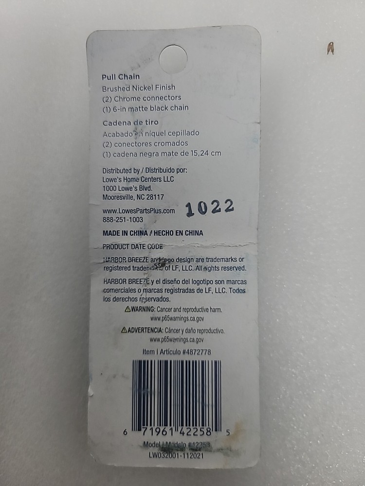 harbor breeze pull chain #4872778