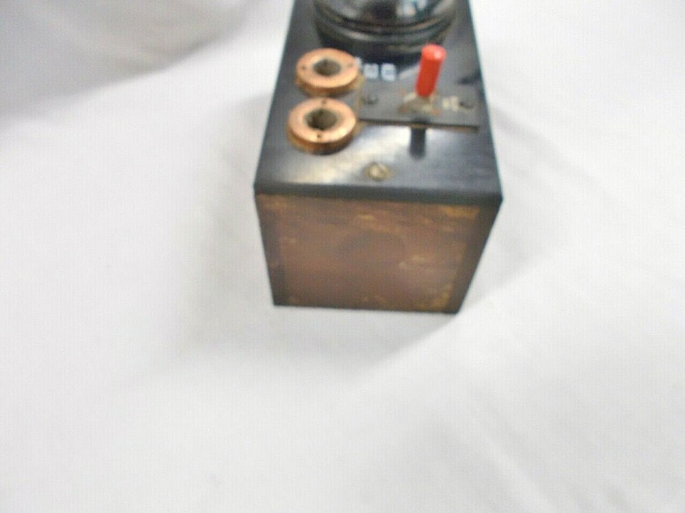 Oak with Brass Bell Switch Box - Solid Oak