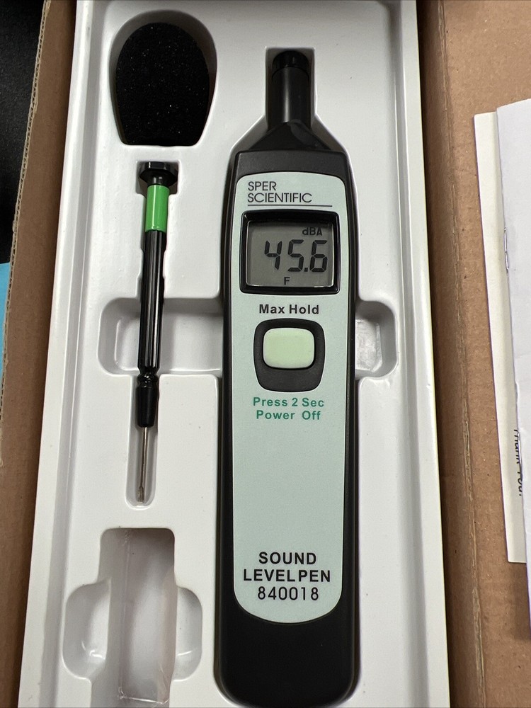 Sper Scientfic Sound Level Pen Open Box - tested/working