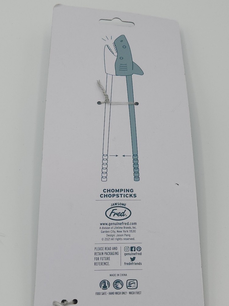 NEW Fred Shark Munch Time Chomping Chopsticks