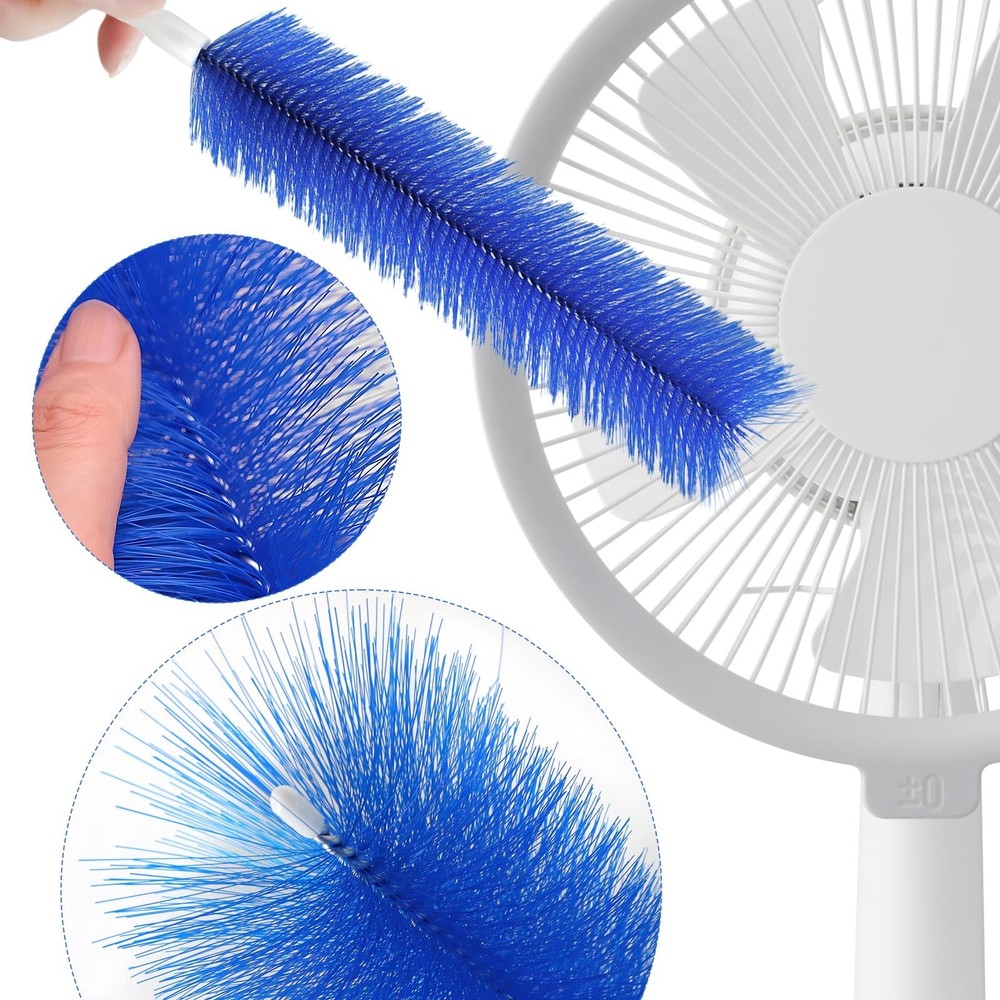 3-Pack Fan Cleaning Brush with Bendable Microfiber Dust Cleaning Brush Tool