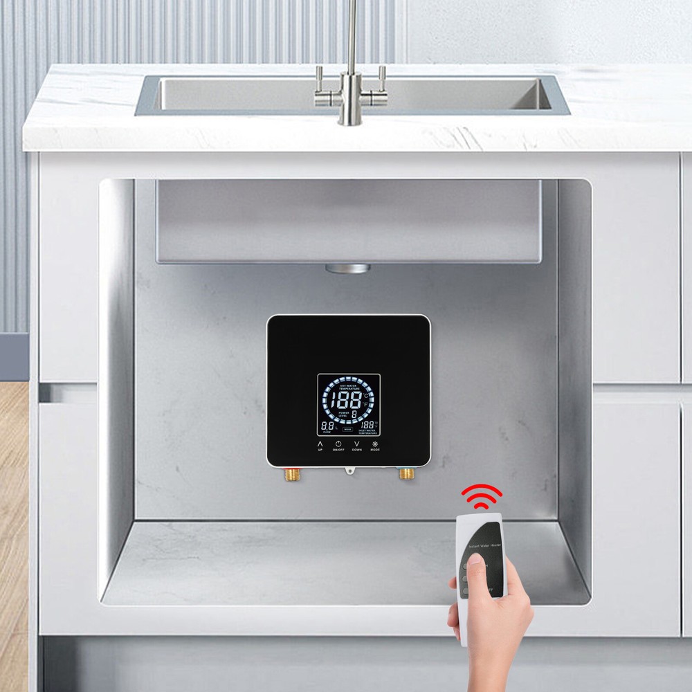 Square Electric Water Heater Modern Novel Design 5500w Instant Water Heater