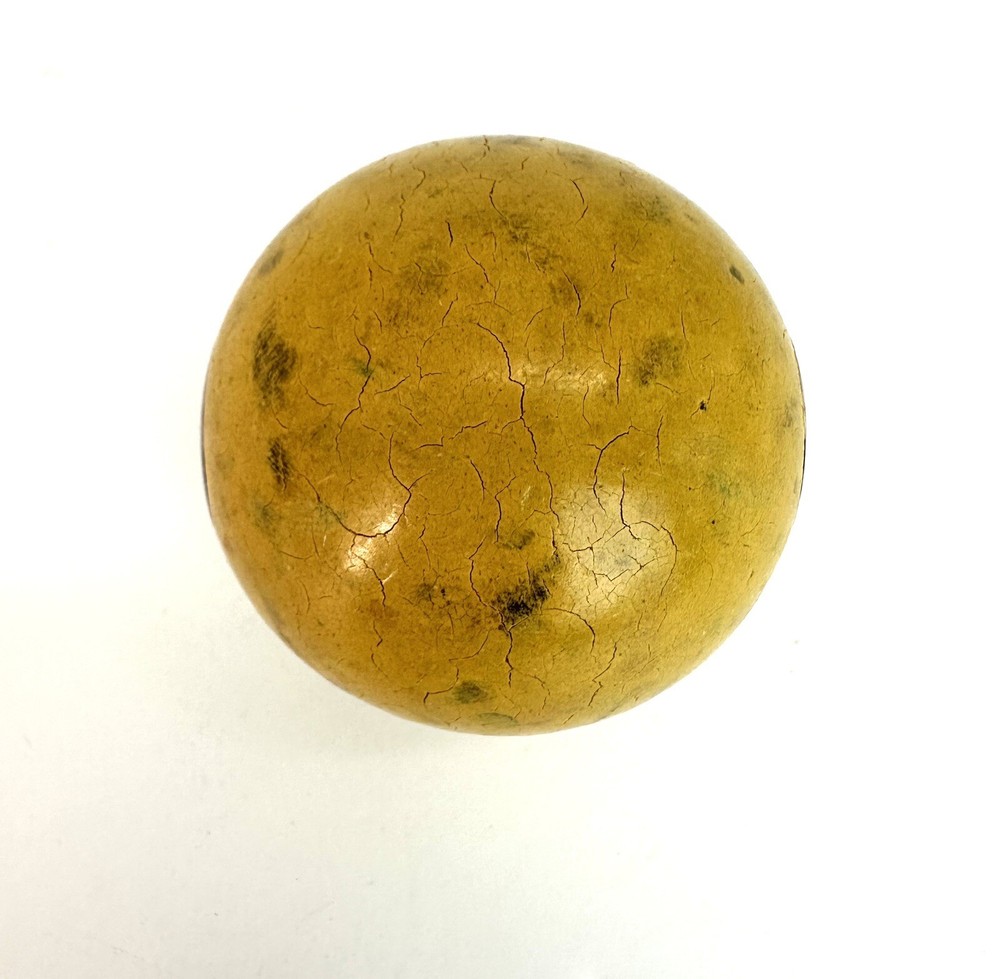 Vintage Clay #1 Solid Yellow Pool Billiards Ball